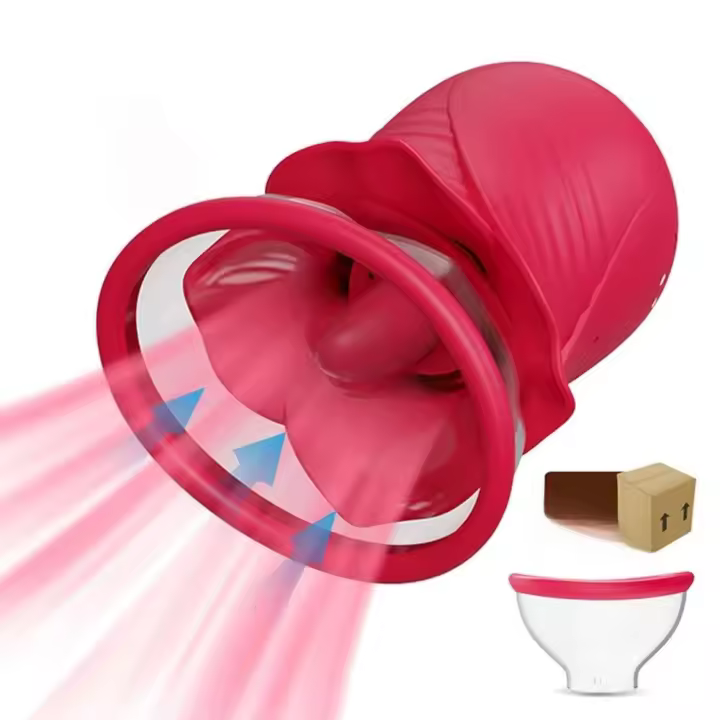 Embalaje privado SEX Women, vibrador sexual para lengua, pezones, estimulador de succión del clítoris, orgasmo rápido, juguetes para adultos - 1