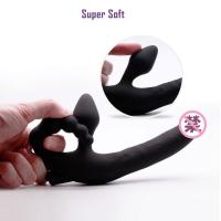 Consolador realista para el ano, vibrador con cuentas, tapón anal, masajeador de doble penetración, bragas vibratorias - details 1