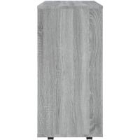 Auxiliar Salón Casa Entrada Despacho Estantería Madera Contrachapada Gris - details 6
