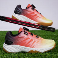 Zapatos de bádminton profesionales ligeros, transpirables, antideslizantes, amortiguadores, rojos, profesionales, zapatos de tenis. - details 10