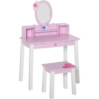 Princesa Mesita de Maquillaje de Madera Rosa Juguete - details 0
