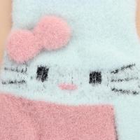 1 par de guantes tejidos para niños, manoplas cálidas de invierno con dedos completos para niños y niñas, guantes suaves con dibujos animados bonitos para niños de 3 a 10 años - details 7
