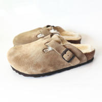 Zapatos de cuero para hombre y mujer, antideslizantes, con bolsa, estilo fresco, zapatillas de playa, lana caliente. - details 7