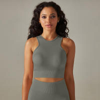 Hamidou-Sujetador deportivo Push Up para mujer, sostén de Fitness a prueba de golpes, para Yoga, correr, chaleco Sexy - details 29