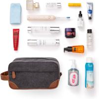 Bolsa de aseo colgante para hombre, bolsa de afeitar de lona resistente al agua con gran capacidad para viaje - details 7
