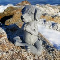 Estatua de Yoga para Perros Buda Meditación Resina Decoración Exquisita para el Hogar Adorno de Jardín Artesanía de Arte de Pieza Novelty Gifts - details 6