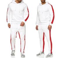 Pantalones de sandalia con capucha de crochet, sudadera deportiva informal, estilo de pareja, otoño e invierno, 2 piezas - details 2