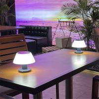 Lámpara Solar de mesa para exteriores, luz nocturna inalámbrica regulable, impermeable, para jardín, escritorio interior - details 5