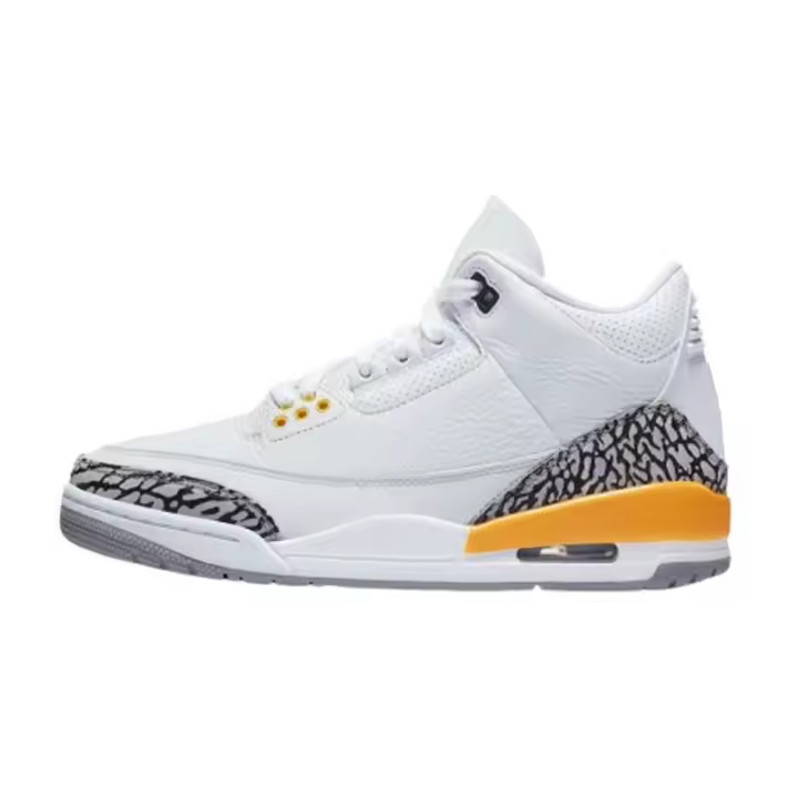 Canasta de baloncesto transpirable 3S para hombre y mujer, color blanco y amarillo, para correr - 1