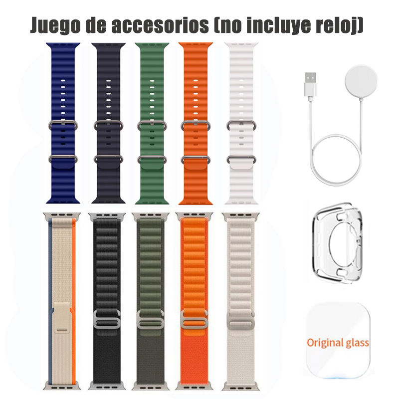 2025 HK10 Ultra 3 Max Reloj inteligente 49 mm Ultra Pantalla Amoled NFC Notificación de WhatsApp Música local Modos AOD Robots de IA ChatGPT Llamada Bluetooth Reloj inteligente hombre y mujer