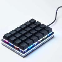 Keypad 24 Keys Black USB DIY Shortcut Function Custom Programmable nical For Gaming Keyboard - details 0