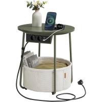 Mesa Lateral Redonda Moderna Espaciosa para Sala de Estar, Dormitorio, Mesita de Noche - details 0