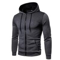 Men's Autumn Hooded Jacket Long Sleeved Pullover Hoodie Zip Up Cardigan Cotton Hooded Sweatshirt Coat - details 3