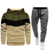 Conjunto deportivo de dos piezas para hombre, Sudadera con capucha y pantalones deportivos, Otoño e Invierno - details 6