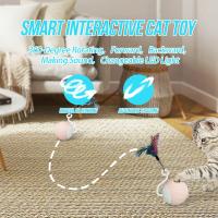 ATUBAN Cat Toy,Interactive Cat Toys Ball,Remote Control Ball for Cats Moving Cat Toy Electric Cat Toy Automatic Cat Toy with LED - details 1