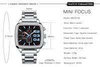 Reloj cronógrafo para hombre, luminoso, resistente al agua, reloj de cuarzo, correa de acero inoxidable, reloj de pulsera multifuncional para negocios - details 3