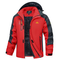 MAGCOMSEN Winter Men's Thicken Fleece Parkas Warm Waterproof Ski Snow Coat Windproof Multi-Pockets Jacket - details 18