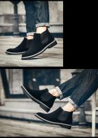 Zapatos de piel de estilo británico de otoño e invierno, botas casuales sin cordones, talla grande 46, botas para hombre - details 8