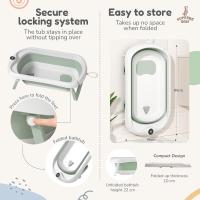 Bañera Bebe Plegable Con Termómetro - Asiento bañera Bebe - Silla Baño Bebe- Desde El Nacimiento Hasta Los 3 Años - Regalos De Nacimiento - details 3