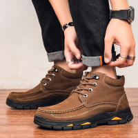 Zapatos de hombre al aire libre de terciopelo de piel de vaca de primera capa de cuero mate de alta calidad - details 27