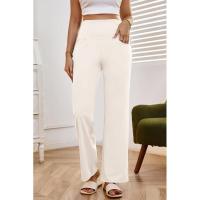 Pantalones de pierna ancha para mujer, cintura alta, lisos, rectos, tres nuevos en otoño, moda coreana, cómodos - details 8