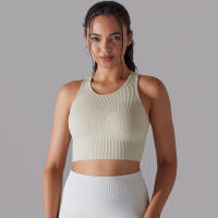 Hamidou-Sujetador deportivo para mujer, ropa interior de gimnasio, hilo Sexy, informal, a rayas, sin costuras, Top ajustado para gimnasio - details 24