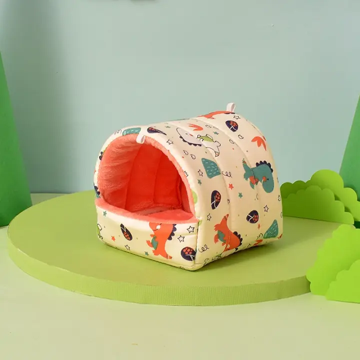 Casa de Hamster para Invierno Cama de Algodón Cálida para Cobayas, Chinchillas, Ratas, Ardillas - 1