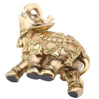 Estatua dorada de Feng Shui de la suerte, estatuilla de riqueza, regalo, decoración del hogar, escultura de elefante - details 7