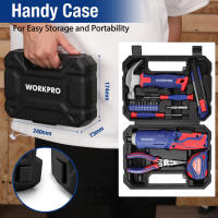 Juego de Herramientas para el Hogar WORKPRO 165 PCS Llave de Trabajo Alicate Destornillador Pinza Herramienta de Mano para Reparación Doméstica con Caja de Herramientas Sólida - details 23