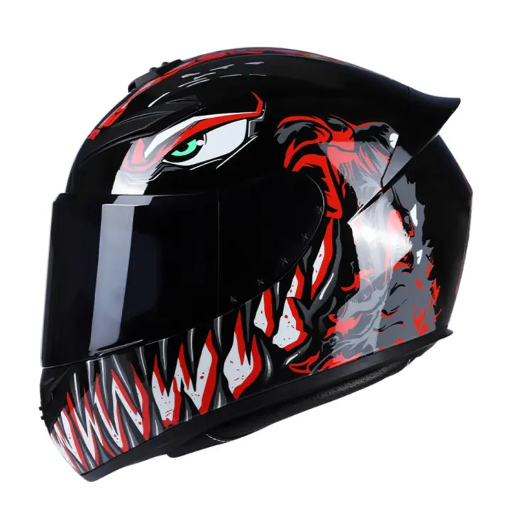 Casco de motocicleta Rading de cara completa, ligero, a la moda, para moto de carreras, casco de motocicleta de alta calidad - 1