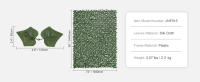 SucceBuy Ivy Privacy Fence, pantalla de pared verde artificial de 1 x 4 m. Respaldo de tela de malla y junta reforzada incluidas. Decoración de hojas de vid de setos artificiales para jardín, patio y balcón al aire libre - details 9