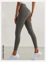 Pantalones largos de Yoga para mujer, pantalones deportivos ajustados, BLB, melocotón móvil - details 4