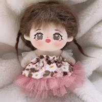 1 Juego de falda de princesa, ropa de muñeca de algodón de 10cm, accesorios de juguete, traje de muñeca de algodón, vestido Mini multicolor - details 2