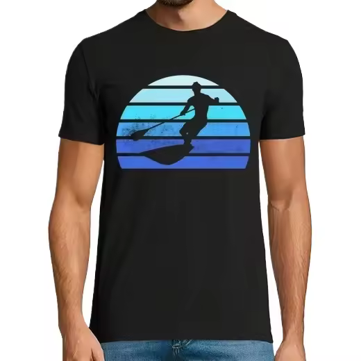 Vintage paddle boarding sup regalo al a,Camiseta de Pádel Divertido, ropa para exteriores - 1