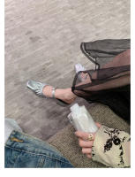 Medias zapatillas francesas sandalias de mujer zapatos Mary Jane de un pedal zapatos Muller de tacón grueso para mujer - details 51