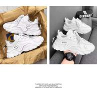 Nuevos zapatos deportivos informales transpirables para correr con suela gruesa de malla, zapatos deportivos de moda para correr y caminar para hombre - details 2