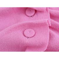 OUWU- Colección Europea Y Americana De 24 Otoño, Nuevo Estilo, Cierre De Botón, Decoración De Volantes, Cuello Redondo, Manga Corta, Top De Punto Para Mujer - details 6