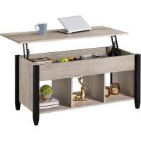 Mesa de Café Elevable con Cajón Estilo Moderno para Sala Patas de Madera Maciza - details 8