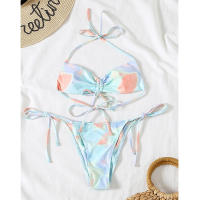 Conjunto de microbikini para mujer, Sexy de 3 piezas traje de baño, bañador brasileño de vendaje con Tanga, ropa de playa con Push-Up, novedad de 2021 - details 3