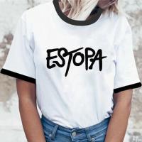 Camiseta de diseñador de manga para mujer, ropa de cómic de anime para niña, top de Estopa - details 1