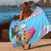 G-Gabbys D-Dollhouse Toalla de anime Toallas de baño coloridas para niña Microfibra Rápida personalizada Arena Libre Playa Yoga Spa Gimnasio Piscina - details 4