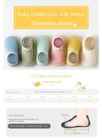 Calcetines antideslizantes de goma de punto suave para bebés, zapatos para niños pequeños de 0 a 2 años, interiores y exteriores, 4 estaciones - details 0