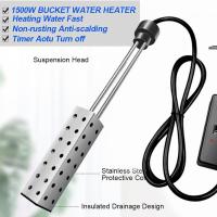Calentador de agua de inmersión para el hogar, cubo eléctrico con temporizador, apagado automático, 2500W, enchufe europeo, Invierno - details 6