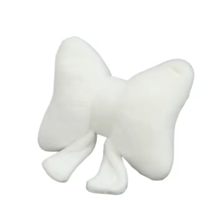 Almohada Universal con lazo de felpa para mujer, soporte para la cintura, cojines con lazo, cojín suave relleno para el cuello - 1