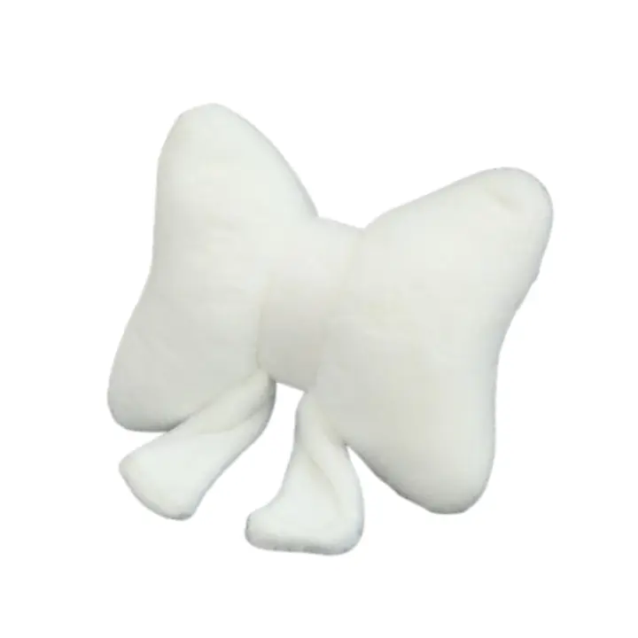 Almohada Universal con lazo de felpa para mujer, soporte para la cintura, cojines con lazo, cojín suave relleno para el cuello - 1