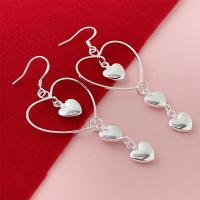 Pendientes ondulados chapados en plata, joyería de moda femenina, estilo minimalista, regalo de Navidad. - details 37