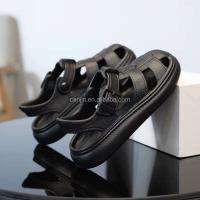 Nuevo 2025 zapatos para niños sandalias con diseño de hebilla clásica para niños niñas, sandalias suaves y cómodas, zapatillas, escuela 26 - details 10