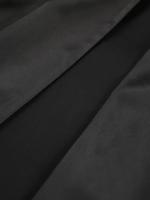 Bata de satén blanca y negra para mujer, vestido de noche de manga larga acampanada, vestido de novia Sexy - details 11