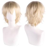 Pelucas sintéticas rectas cortas universales, extensión de cabello falso, peluca colorida para Cosplay, pelucas de fiesta de Anime rojas en capas, juego de rol - details 6