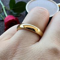 Anillo de Tungsteno con Baño de Oro de 18K, Regalo Perfecto de Compromiso/Boda, simple, el Amor Eterno de - details 6